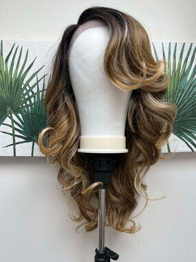 Model Model Premium Seven Star Lace Front Synthetic Wig Vera in TS Nutmeg